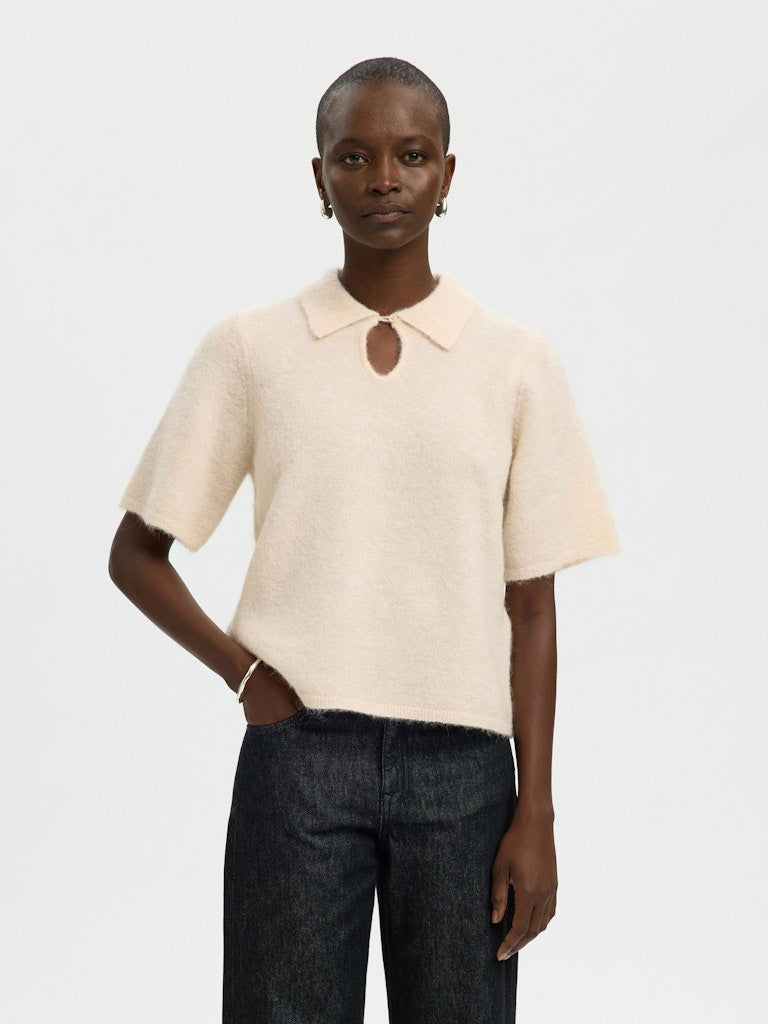 SLFSia 2/4 Knit Top Birch