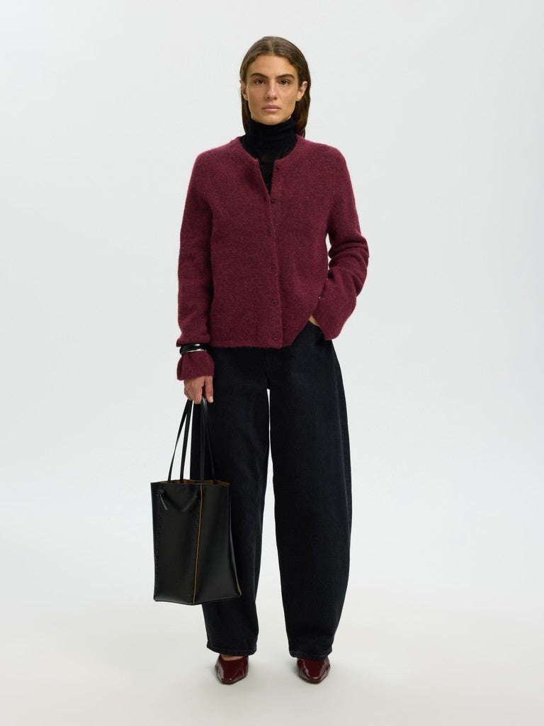 SLFLulu New Knit Cardigan Avocado Oil