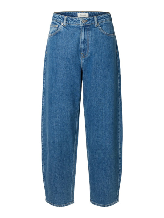 SLWBarrel Bea-Kori HW Jeans Medium Blue