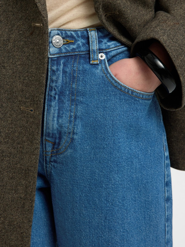SLWBarrel Bea-Kori HW Jeans Medium Blue