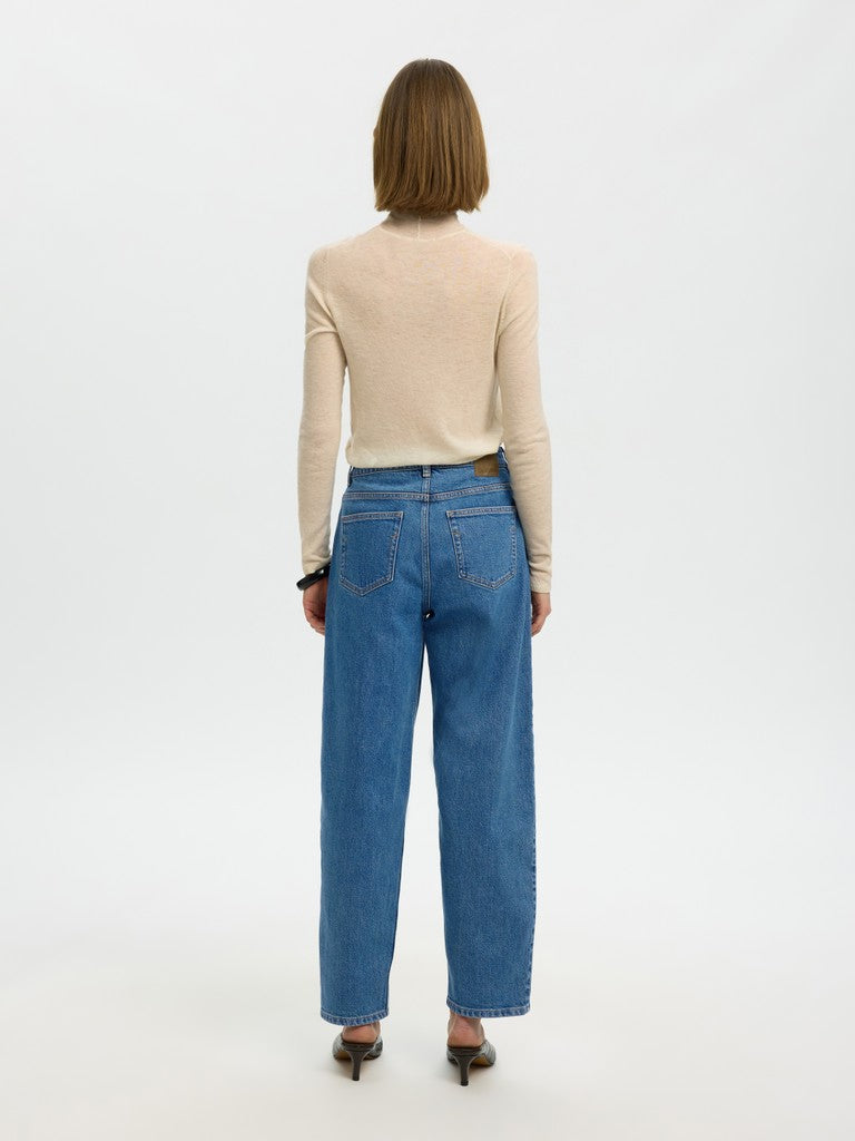 SLWBarrel Bea-Kori HW Jeans Medium Blue