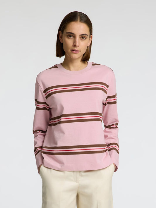 SLFBoxy-Luma LS O-Neck Tee Bleached Mauve