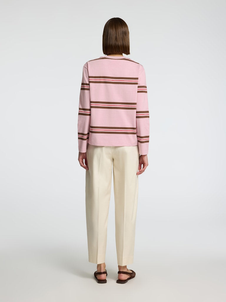 SLFBoxy-Luma LS O-Neck Tee Bleached Mauve