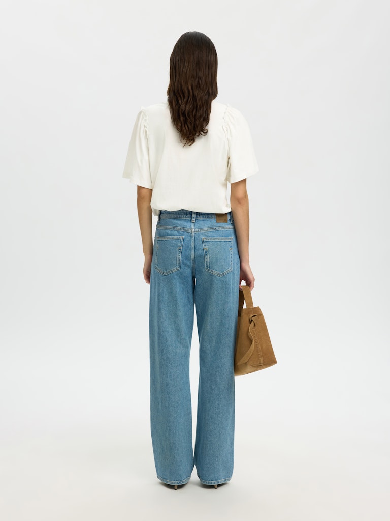 SLWPenelope 2/4 Ruffle Tee Snow White