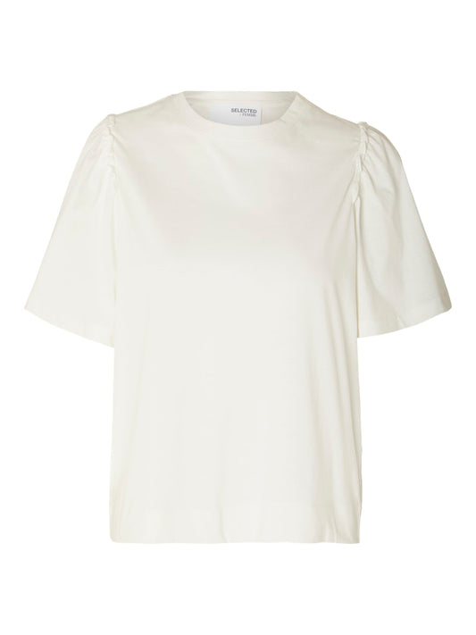 SLWPenelope 2/4 Ruffle Tee Snow White