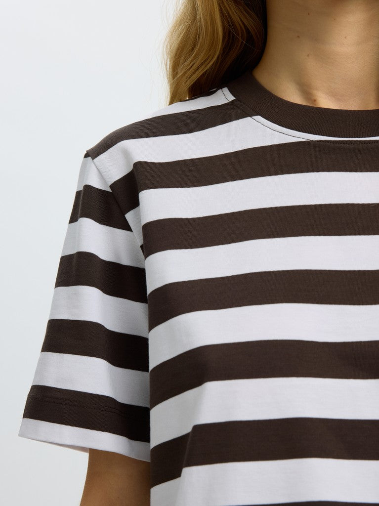 SLFEssential Striped Boxy Tee Delicioso