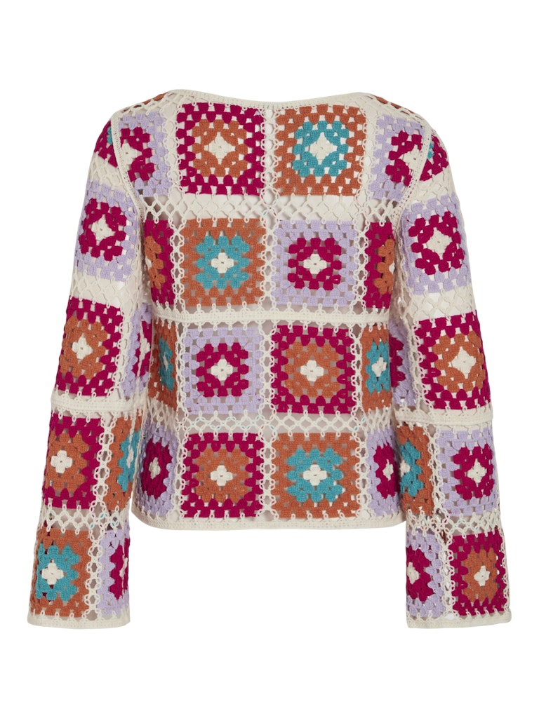 VILeah L/S Crochet Top Multi Colors