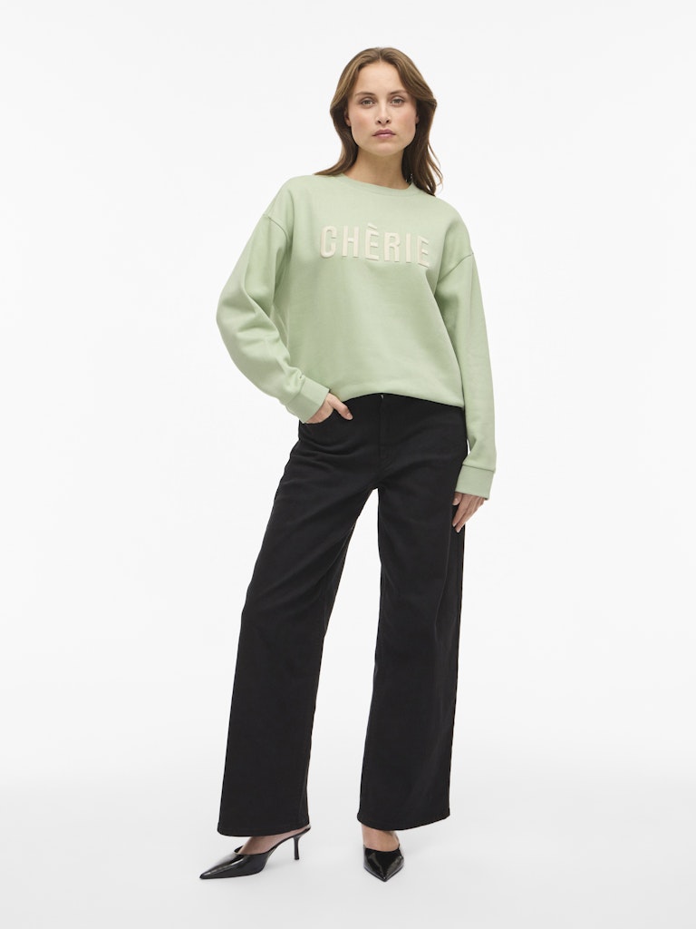 VITasse L/S O-Neck Sweat Smoke Green
