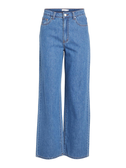 VIMajina HW Straight Jeans Medium Blue Denim