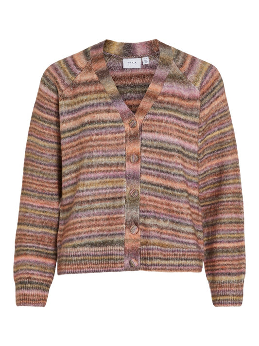 VIGonia V-Neck L/S Knit Cardigan Scarab