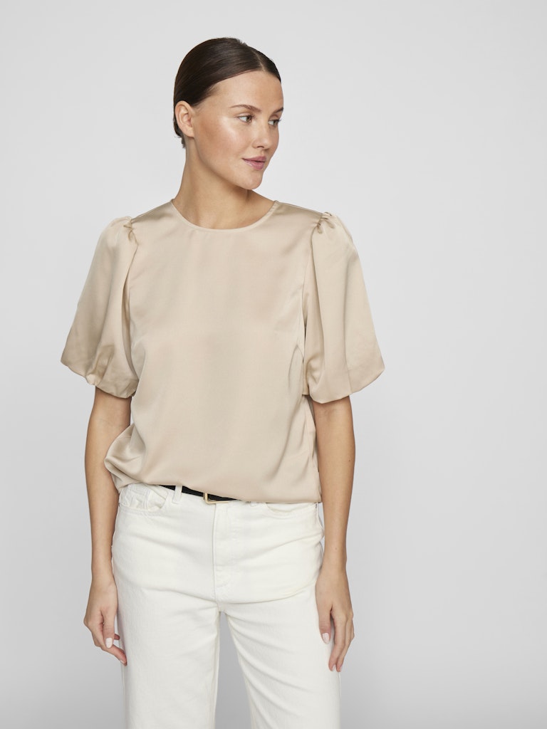 VIEllette 2/4 Satin Puff Top Cement