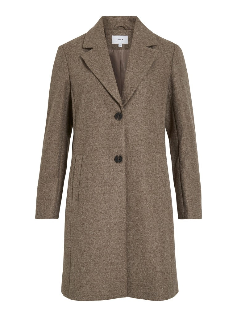 VIClaudia Button Coat Falcon