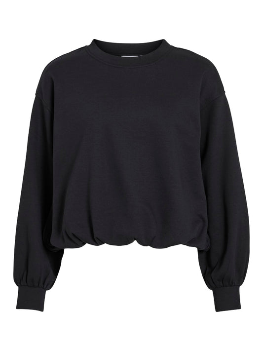 VIElesta Balloon O-Neck L/S Top Black