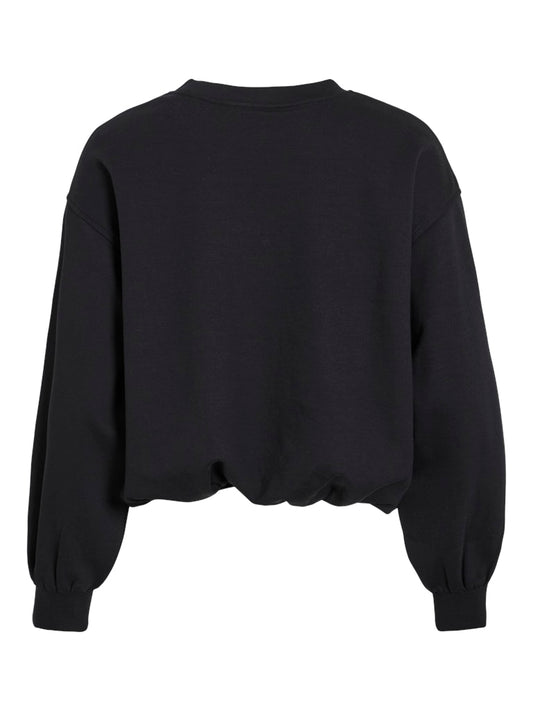 VIElesta Balloon O-Neck L/S Top Black