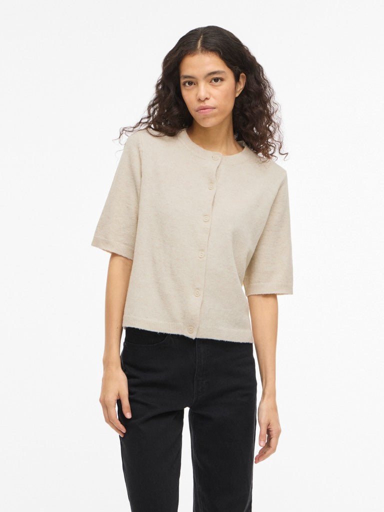 VILiga 2/4 O-Neck Cardigan Birch