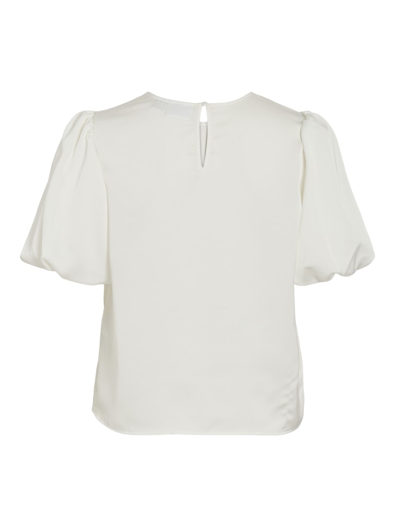 VIEllette 2/4 Satin Puff Top Snow White
