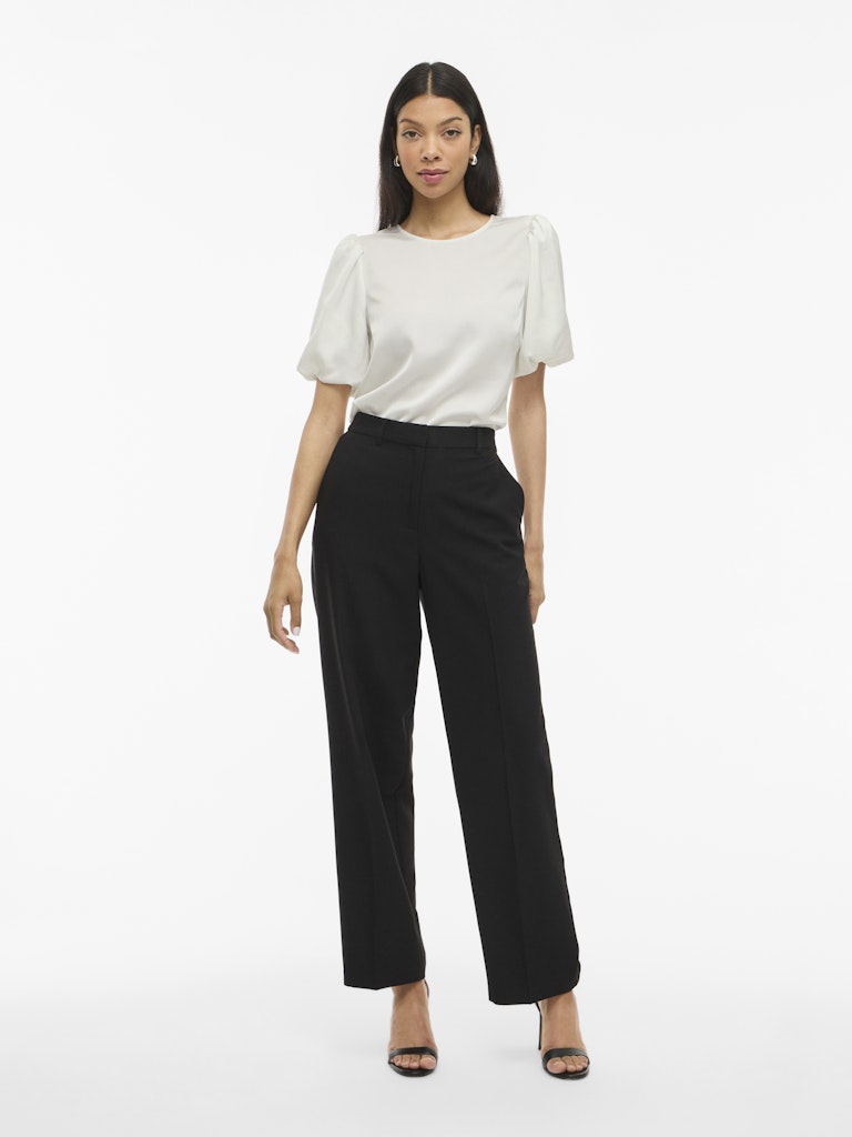 VIEllette 2/4 Satin Puff Top Snow White