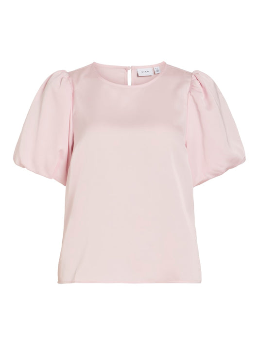 VIEllette 2/4 Satin Puff Top Cherry Blossom