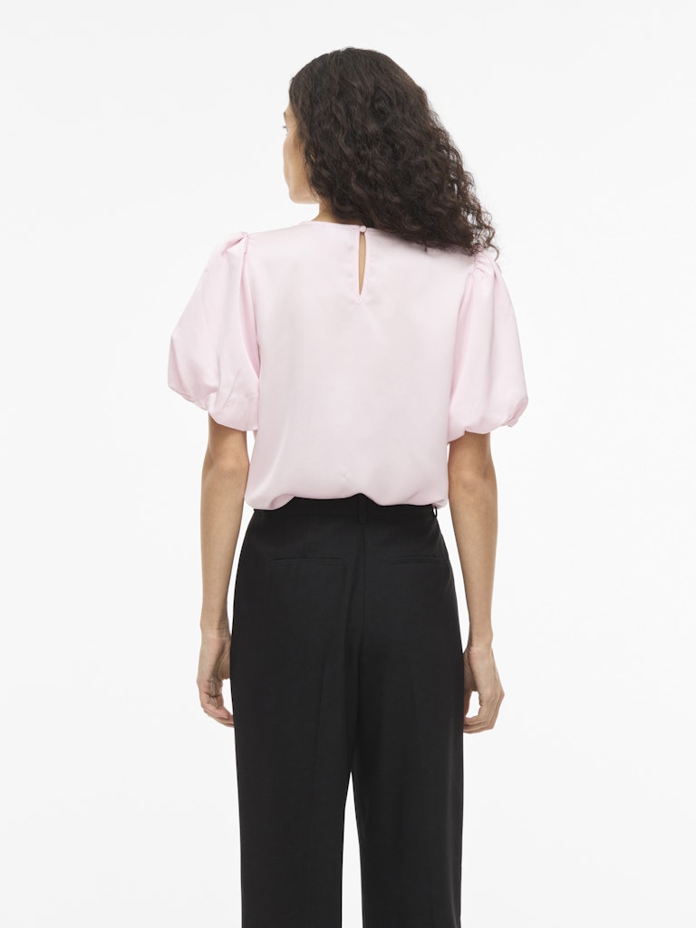 VIEllette 2/4 Satin Puff Top Cherry Blossom