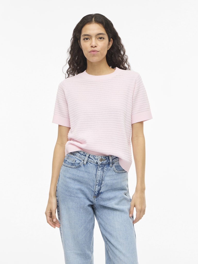 VILollo O-Neck Knit Top Cherry Blossom