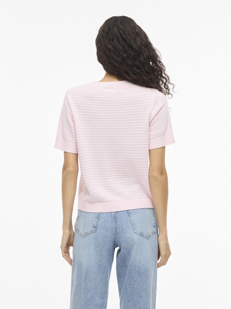 VILollo O-Neck Knit Top Cherry Blossom