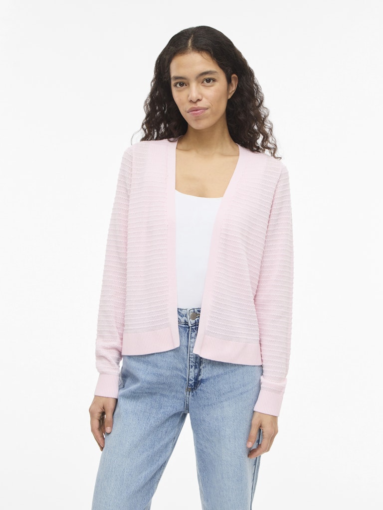 VILollo Short L/S Knit Cardigan Cherry Blossom