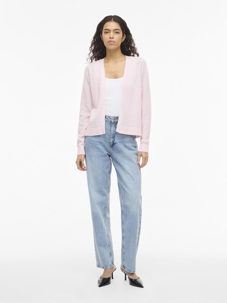 VILollo Short L/S Knit Cardigan Cherry Blossom