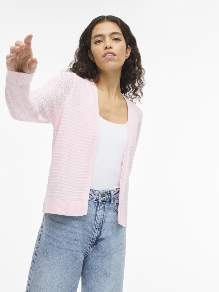 VILollo Short L/S Knit Cardigan Cherry Blossom