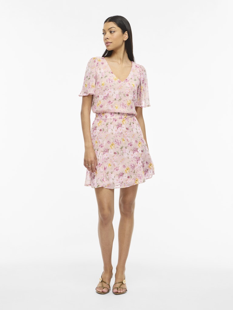 VIFalia HW Short Skirt Misty Rose