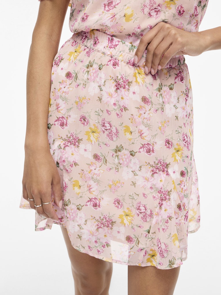 VIFalia HW Short Skirt Misty Rose
