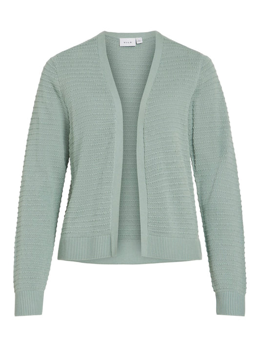 VILollo Short L/S Knit Cardigan Blue Surf
