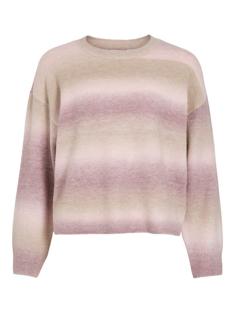 VIGiniia O-Neck L/S Knit Top Nostalgia Rose