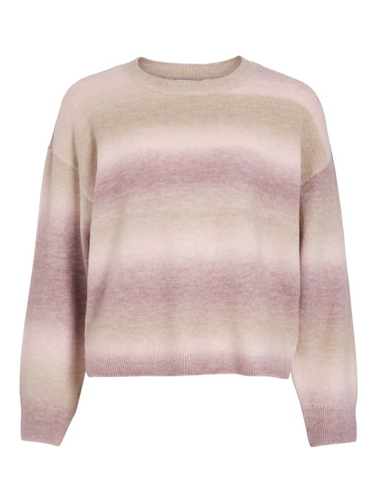 VIGiniia O-Neck L/S Knit Top Nostalgia Rose