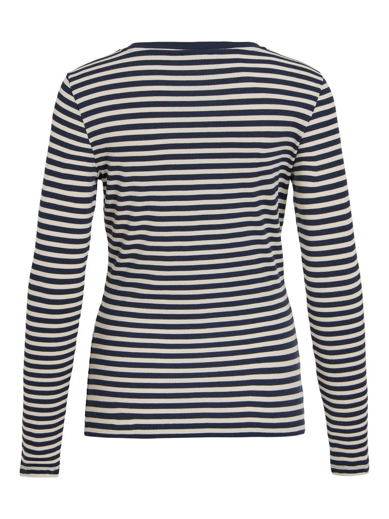 VIAvera O-Neck L/S Top Navy Blazer