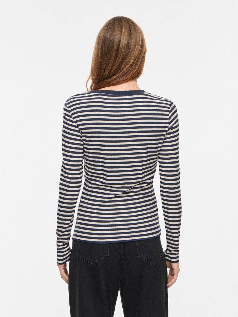 VIAvera O-Neck L/S Top Navy Blazer