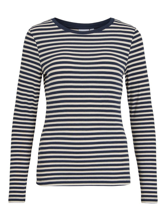 VIAvera O-Neck L/S Top Navy Blazer