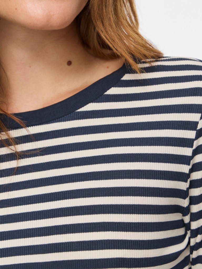 VIAvera O-Neck L/S Top Navy Blazer
