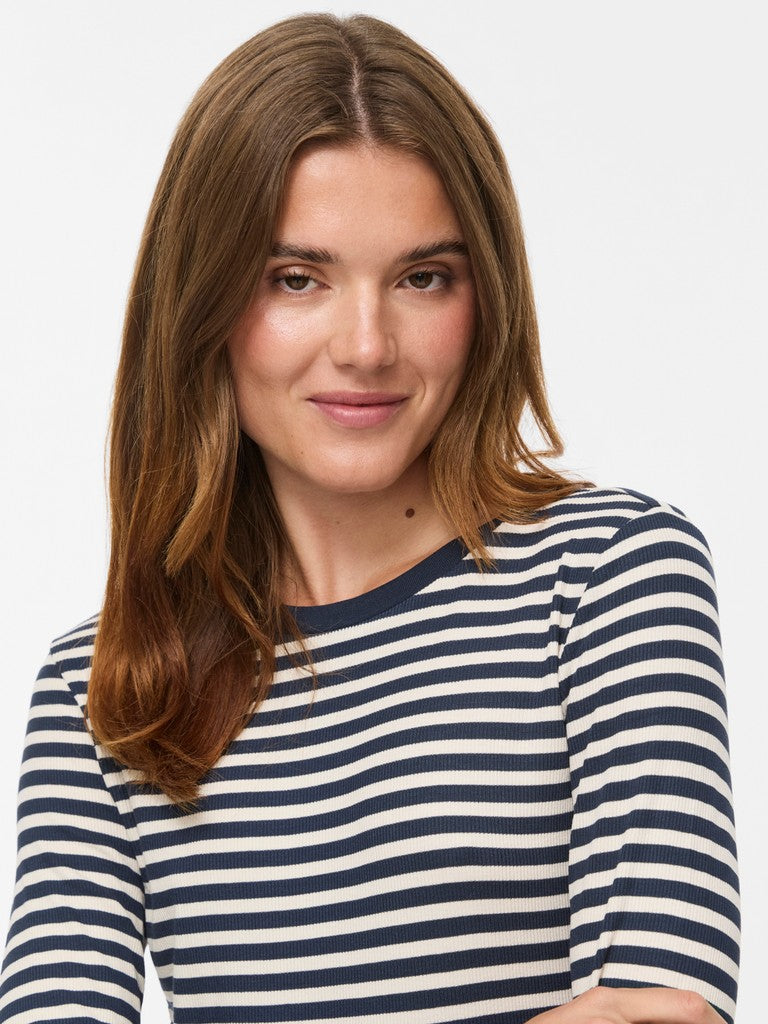 VIAvera O-Neck L/S Top Navy Blazer