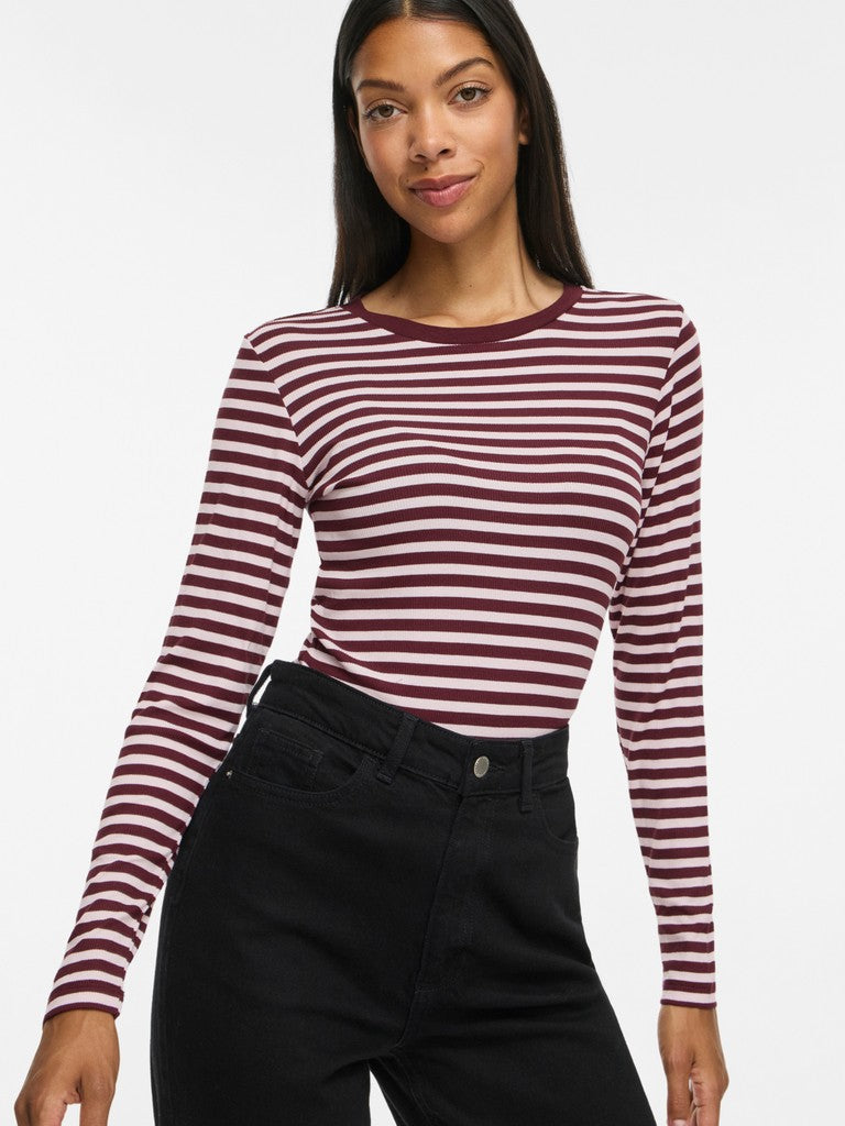 VIAvera O-Neck L/S Top Port Royale