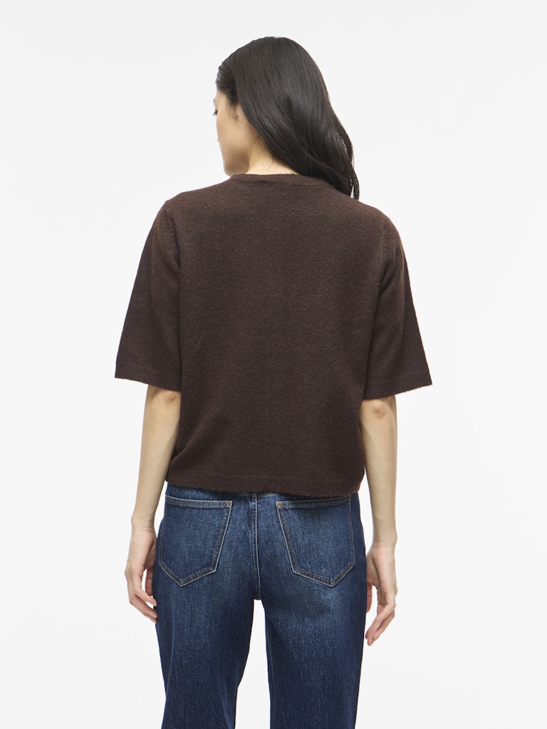 VILiga 2/4 O-Neck Cardigan Coffee Bean