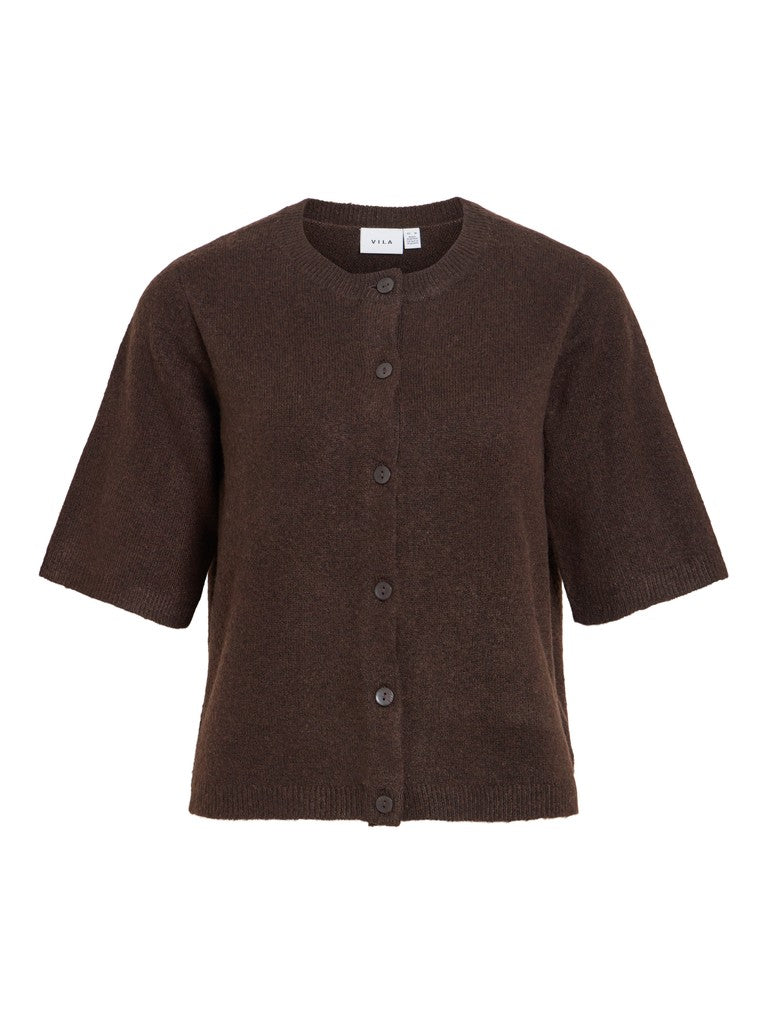 VILiga 2/4 O-Neck Cardigan Coffee Bean