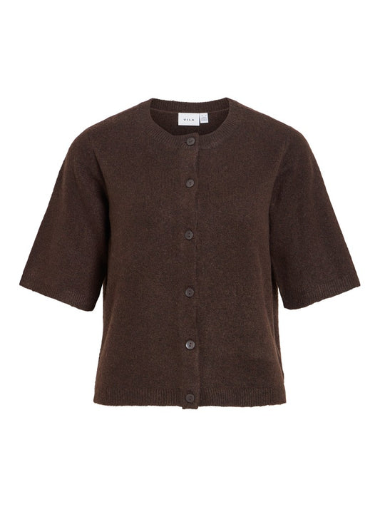 VILiga 2/4 O-Neck Cardigan Coffee Bean