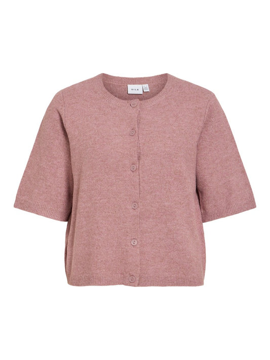 VILiga 2/4 O-Neck Cardigan Nostalgia Rose