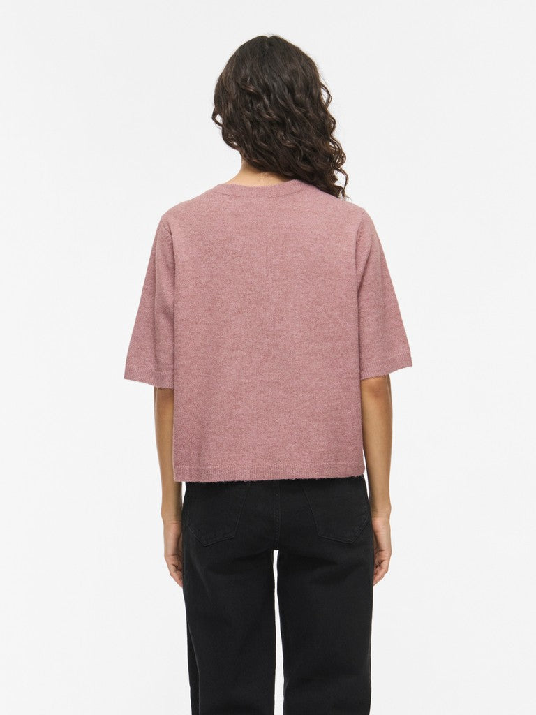 VILiga 2/4 O-Neck Cardigan Nostalgia Rose