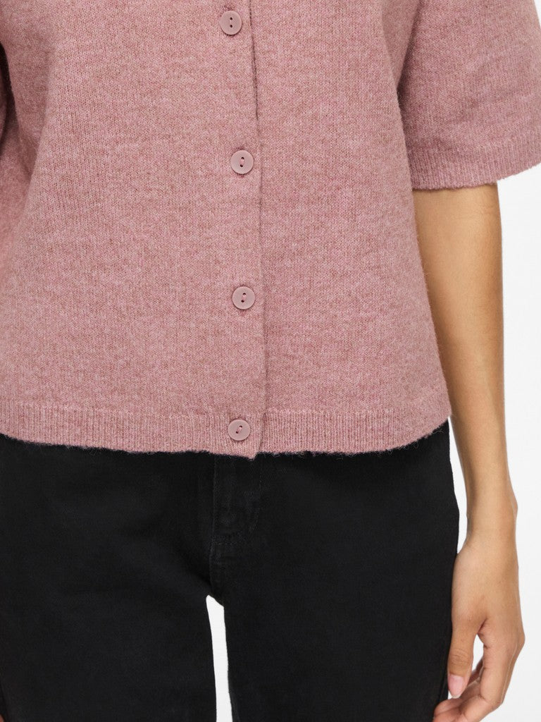 VILiga 2/4 O-Neck Cardigan Nostalgia Rose
