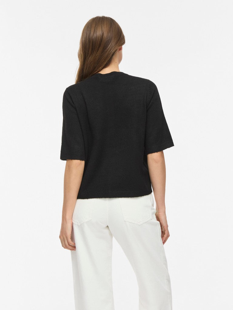 VILiga 2/4 O-Neck Cardigan Black
