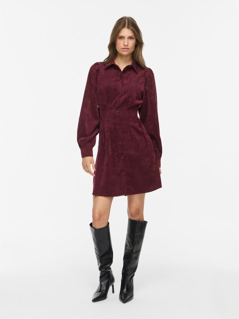 VICordu L/S Shirt Dress Port Royale