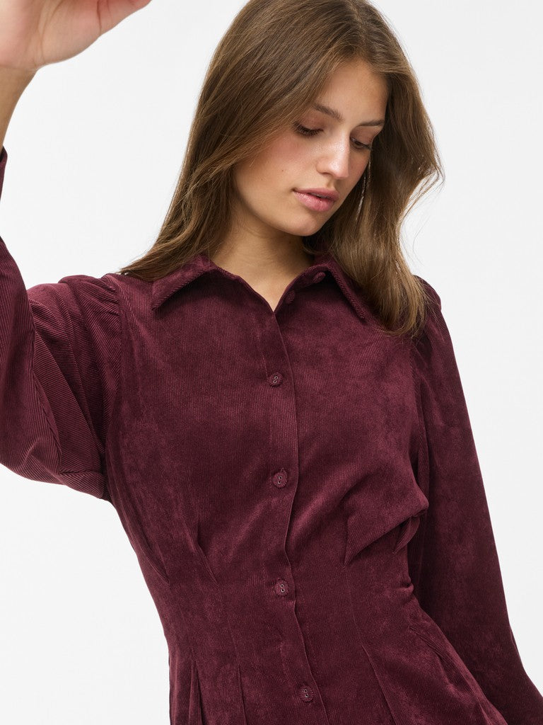 VICordu L/S Shirt Dress Port Royale
