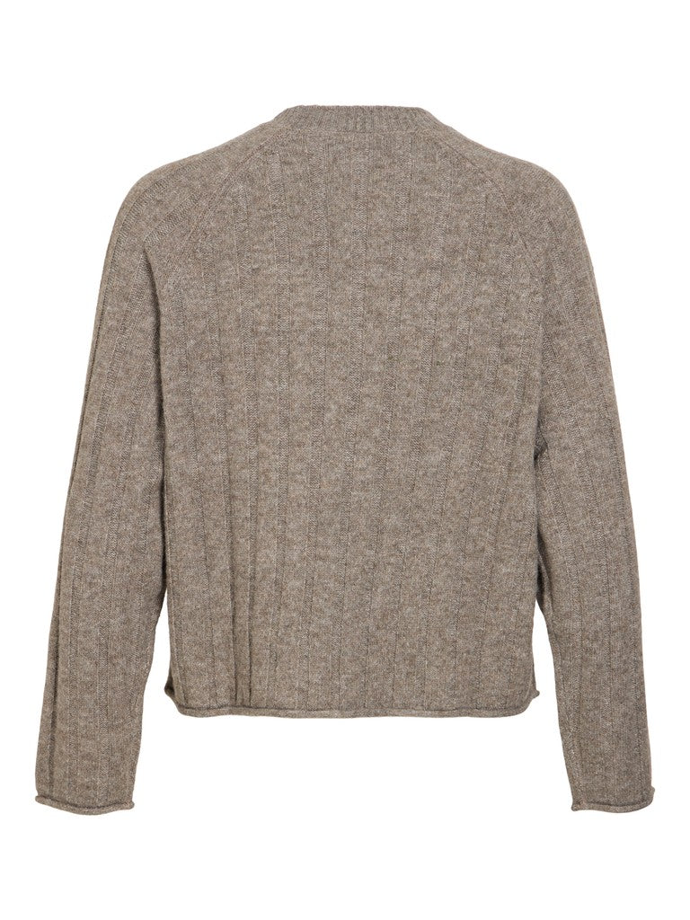 VIEdelie O-Neck Knit Top Falcon