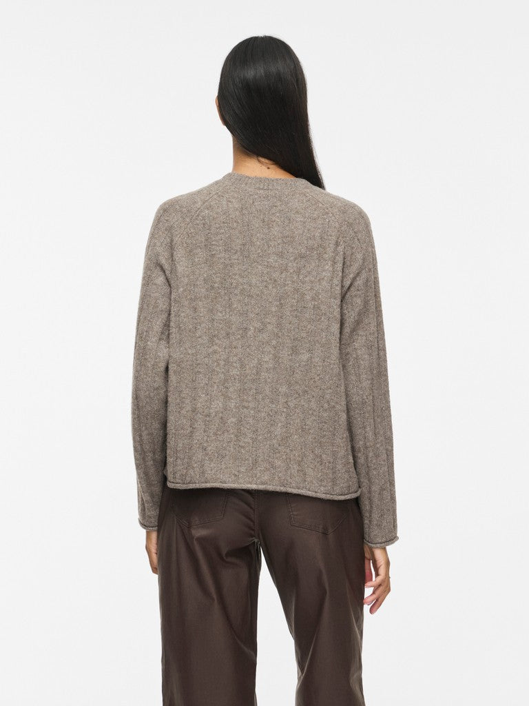 VIEdelie O-Neck Knit Top Falcon